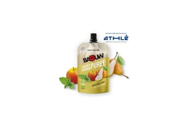 Baouw Purée nutritionnelle bio - Poire - Pomme - Menthe