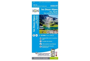 Carte IGN Les Deux Alpes 3336ET