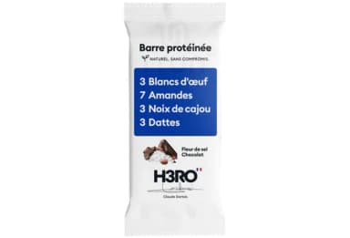 H3RO Barre protéinée Chocolat Fleur de sel