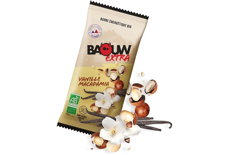 Baouw Baouw Barre énergétique bio Extra - Vanille - Macadamia