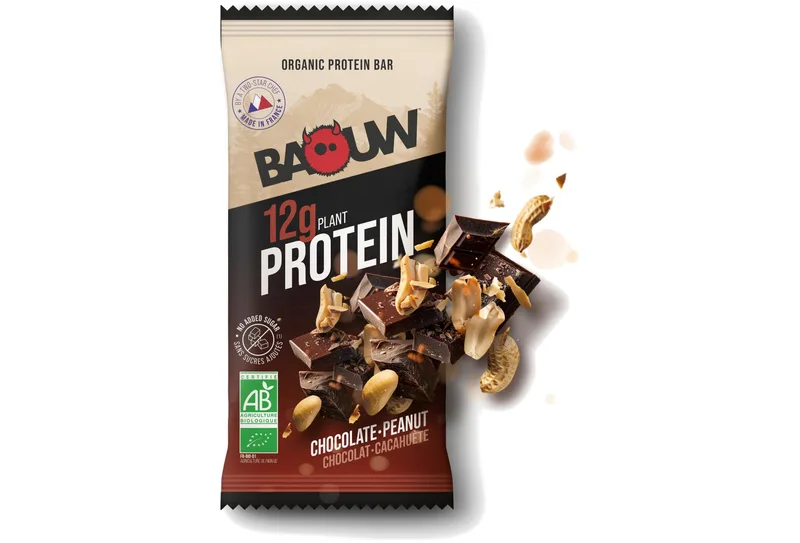 Baouw Baouw Barre protéinée bio chocolat cacahuètes