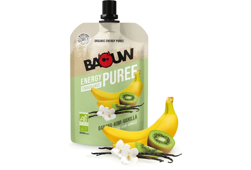 Baouw Baouw Purée nutritionnelle bio - Banane - Kiwi - Vanille