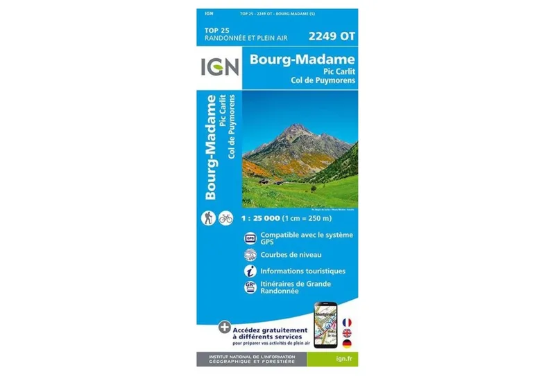 Carte IGN Carte IGN Bourg-Madame 2249OT