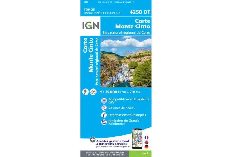 Carte IGN Carte IGN Corte Monte Cinto 4250OT