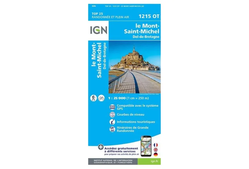 Carte IGN Carte IGN Le Mont-Saint-Michel 1215OT
