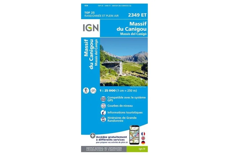 Carte IGN Carte IGN Massif du Canigou 2349ET