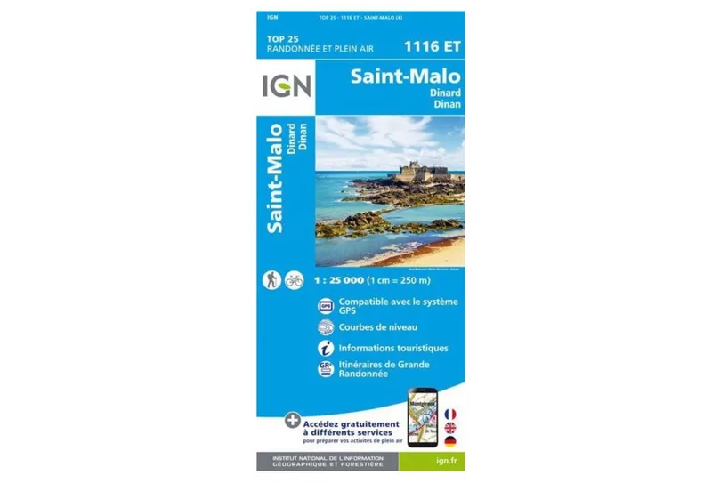 Carte IGN Carte IGN Saint-Malo 1116ET