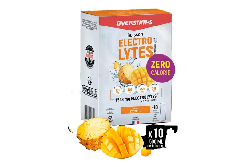 OVERSTIMS Boisson Électrolytes 80 g - Exotique