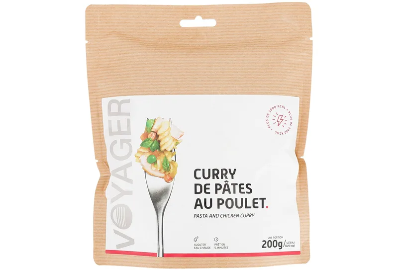 Voyager Voyager Curry de pâtes au poulet