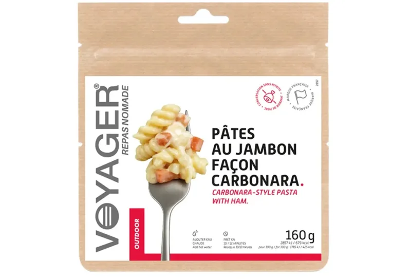 Voyager Voyager Pâtes au jambon façon carbonara