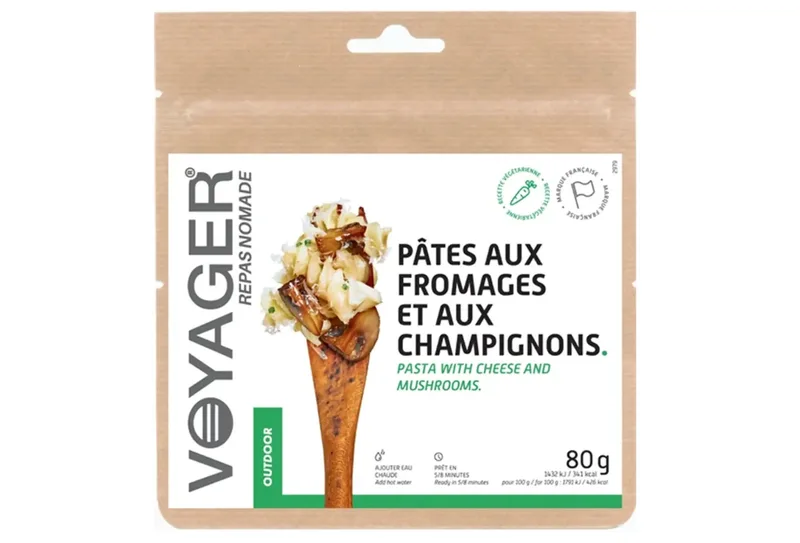 Voyager Voyager Pâtes aux fromages et aux champignons